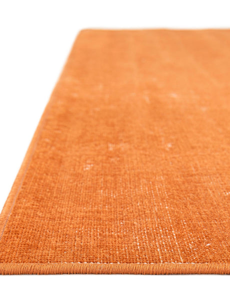 Orange 7' 1 x 10' Valencia Rectangle Area Rug Modern Abstract Durable Carpet for Living Room, Dining, Office, Bedrooms, Dorm Rooms for Sale at Rug Engine