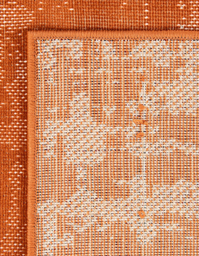 Orange 9' x 12' Valencia Rectangle Area Rug Modern Abstract Durable Carpet for Living Room, Dining, Office, Bedrooms, Dorm Rooms for Sale at Rug Engine
