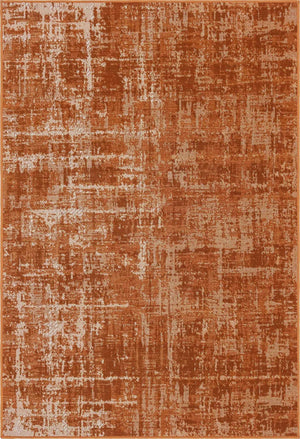 Orange 4' 1 x 6' 1 Valencia Rectangle Area Rug Modern Abstract Durable Carpet for Living Room, Dining, Office, Bedrooms, Dorm Rooms for Sale at Rug Engine