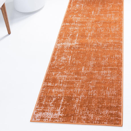 Orange 2' x 6' 1 Valencia Runner Area Rug Modern Abstract Durable Carpet for Living Room, Dining, Office, Bedrooms, Dorm Rooms for Sale at Rug Engine