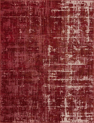 Red 9' x 12' Valencia Rectangle Area Rug Modern Abstract Durable Carpet for Living Room, Dining, Office, Bedrooms, Dorm Rooms for Sale at Rug Engine