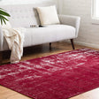Red 4' 1 x 6' 1 Valencia Rectangle Area Rug Modern Abstract Durable Carpet for Living Room, Dining, Office, Bedrooms, Dorm Rooms for Sale at Rug Engine