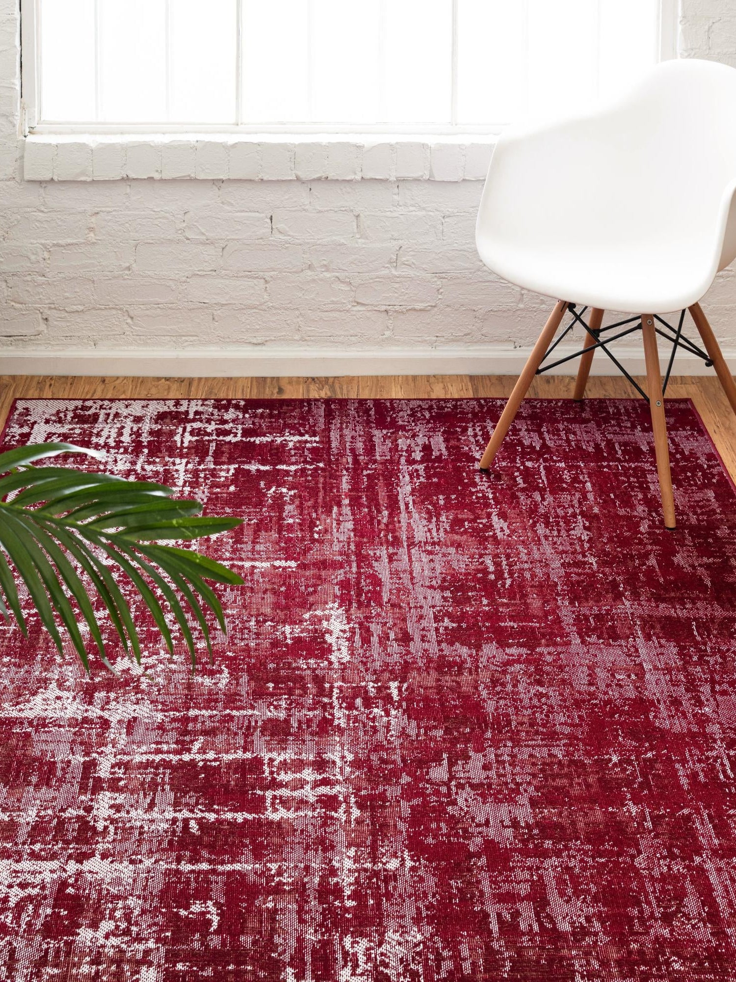 Red 9' x 12' Valencia Rectangle Area Rug Modern Abstract Durable Carpet for Living Room, Dining, Office, Bedrooms, Dorm Rooms for Sale at Rug Engine