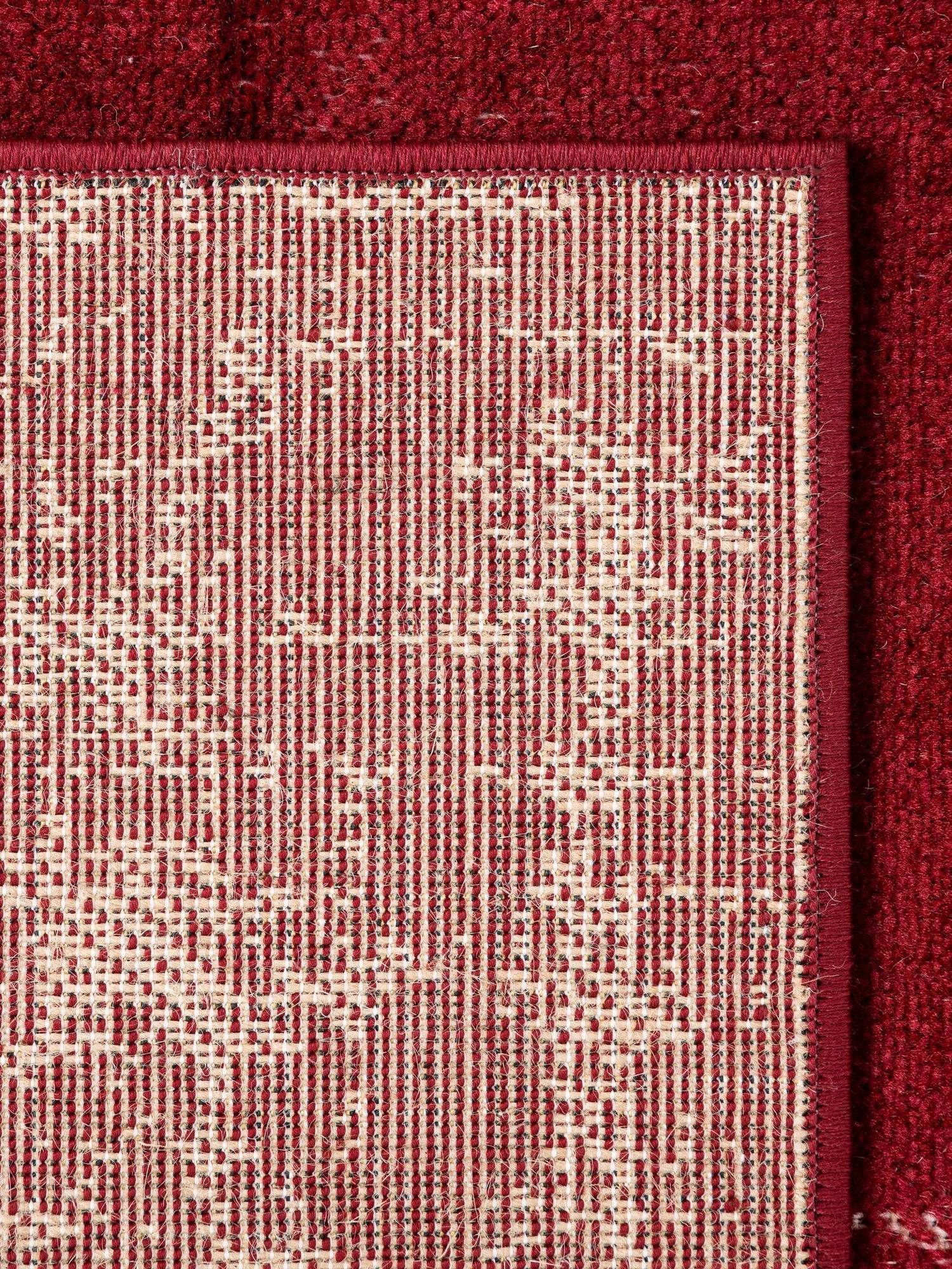 Red 7' 10 x 10' Valencia Rectangle Area Rug Modern Abstract Durable Carpet for Living Room, Dining, Office, Bedrooms, Dorm Rooms for Sale at Rug Engine