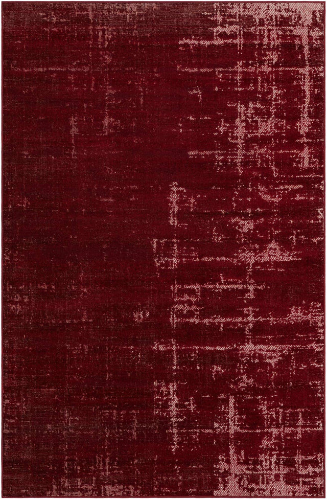 Red 5' 3 x 8' Valencia Rectangle Area Rug Modern Abstract Durable Carpet for Living Room, Dining, Office, Bedrooms, Dorm Rooms for Sale at Rug Engine