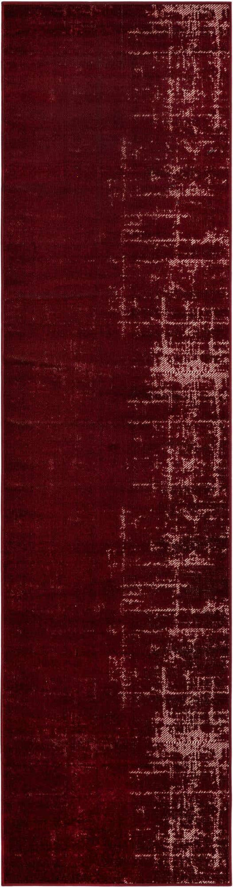Red 2' 7 x 10' Valencia Runner Area Rug Modern Abstract Durable Carpet for Living Room, Dining, Office, Bedrooms, Dorm Rooms for Sale at Rug Engine