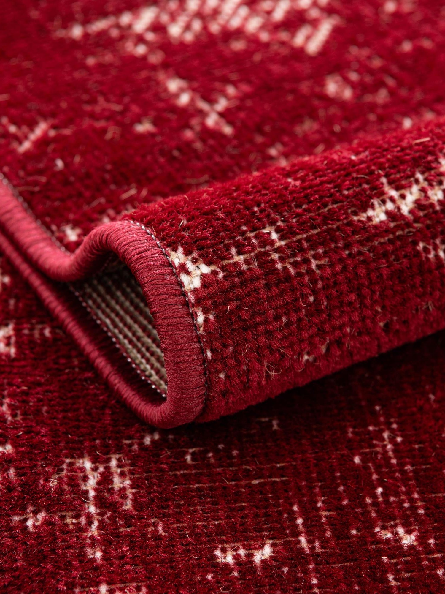 Red 2' 7 x 10' Valencia Runner Area Rug Modern Abstract Durable Carpet for Living Room, Dining, Office, Bedrooms, Dorm Rooms for Sale at Rug Engine
