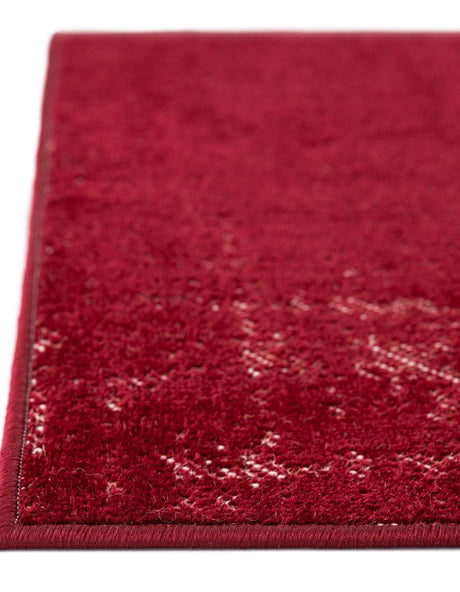 Red 2' 7 x 10' Valencia Runner Area Rug Modern Abstract Durable Carpet for Living Room, Dining, Office, Bedrooms, Dorm Rooms for Sale at Rug Engine