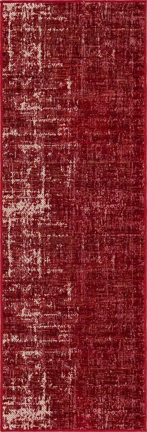 Red 2' x 6' 1 Valencia Runner Area Rug Modern Abstract Durable Carpet for Living Room, Dining, Office, Bedrooms, Dorm Rooms for Sale at Rug Engine