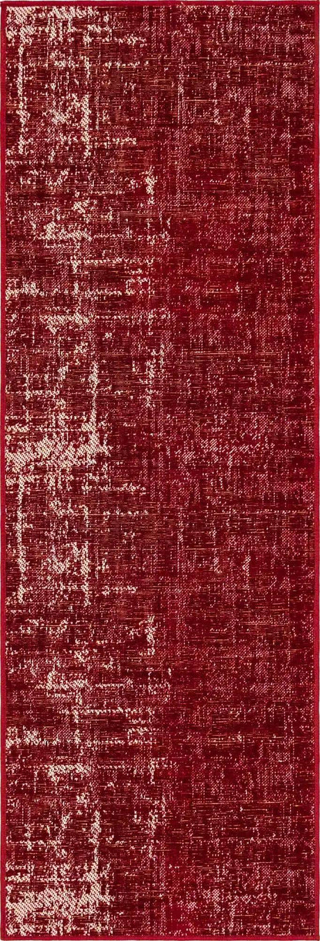 Red 2' x 6' 1 Valencia Runner Area Rug Modern Abstract Durable Carpet for Living Room, Dining, Office, Bedrooms, Dorm Rooms for Sale at Rug Engine