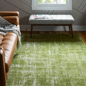 Green 9' x 12' Valencia Rectangle Area Rug Modern Abstract Durable Carpet for Living Room, Dining, Office, Bedrooms, Dorm Rooms for Sale at Rug Engine