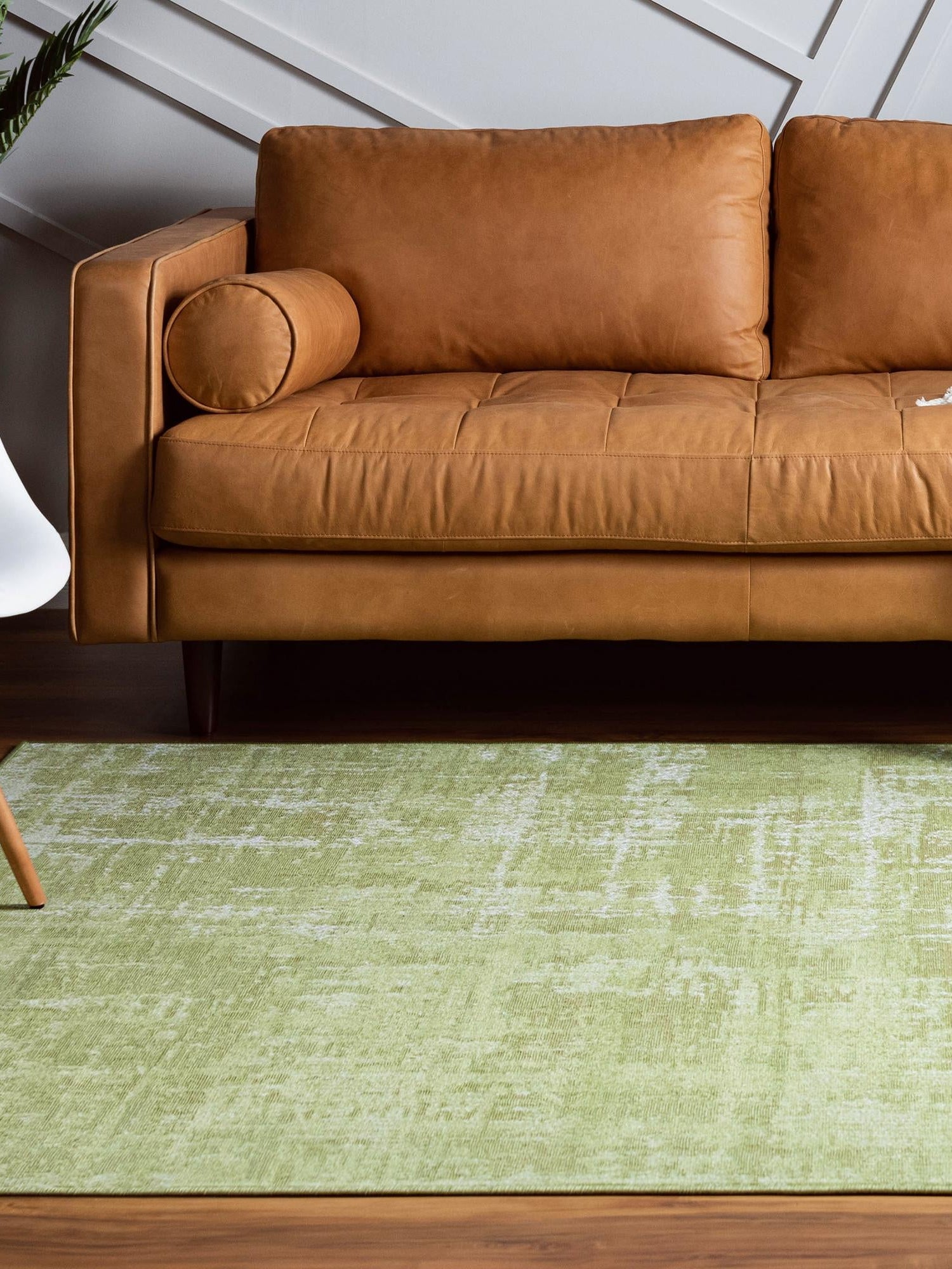 Green 7' 10 x 11' Valencia Rectangle Area Rug Modern Abstract Durable Carpet for Living Room, Dining, Office, Bedrooms, Dorm Rooms for Sale at Rug Engine