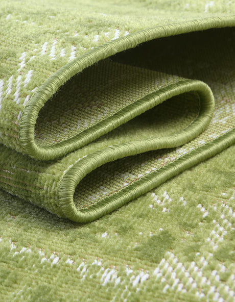 Green 5' 3 x 8' Valencia Rectangle Area Rug Modern Abstract Durable Carpet for Living Room, Dining, Office, Bedrooms, Dorm Rooms for Sale at Rug Engine