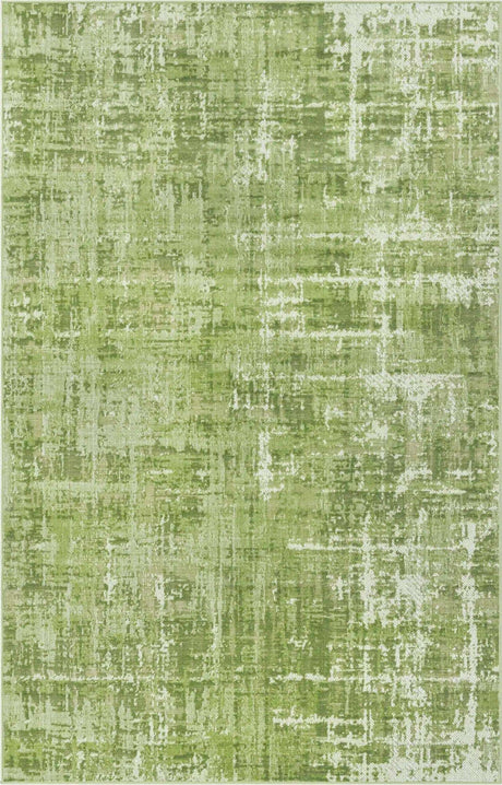 Green 5' 3 x 8' Valencia Rectangle Area Rug Modern Abstract Durable Carpet for Living Room, Dining, Office, Bedrooms, Dorm Rooms for Sale at Rug Engine