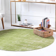 Green 7' 10 x 7' 10 Valencia Round Area Rug Modern Abstract Durable Carpet for Living Room, Dining, Office, Bedrooms, Dorm Rooms for Sale at Rug Engine