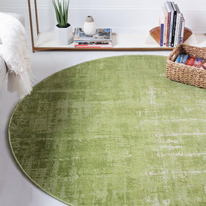 Green 7' 10 x 7' 10 Valencia Round Area Rug Modern Abstract Durable Carpet for Living Room, Dining, Office, Bedrooms, Dorm Rooms for Sale at Rug Engine