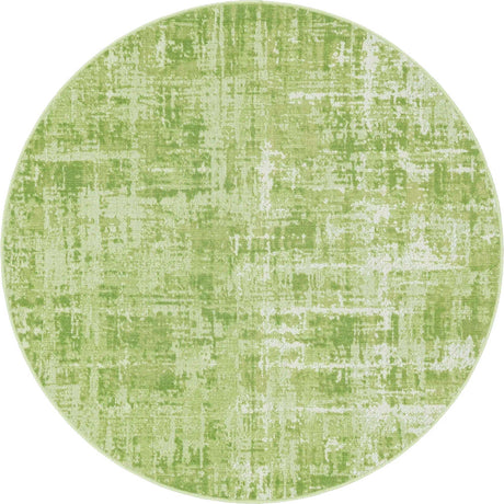Green 5' 3 x 5' 3 Valencia Round Area Rug Modern Abstract Durable Carpet for Living Room, Dining, Office, Bedrooms, Dorm Rooms for Sale at Rug Engine