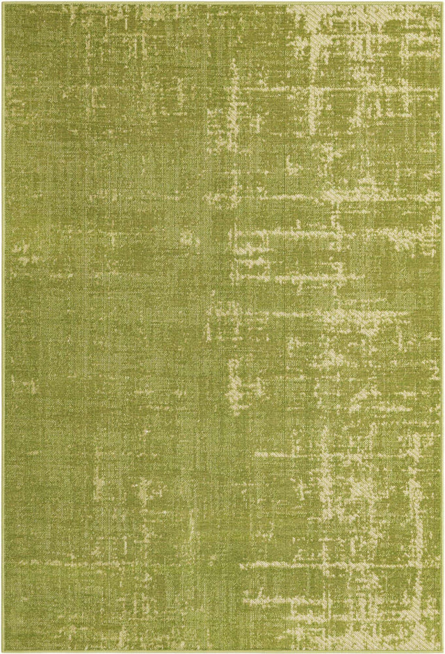 Green 4' 1 x 6' 1 Valencia Rectangle Area Rug Modern Abstract Durable Carpet for Living Room, Dining, Office, Bedrooms, Dorm Rooms for Sale at Rug Engine