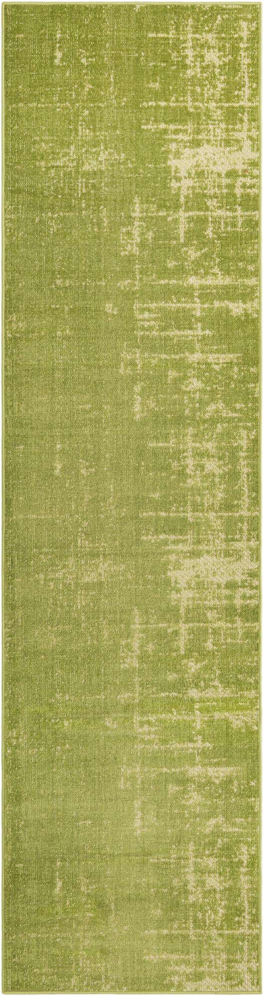 Green 2' 7 x 10' Valencia Runner Area Rug Modern Abstract Durable Carpet for Living Room, Dining, Office, Bedrooms, Dorm Rooms for Sale at Rug Engine