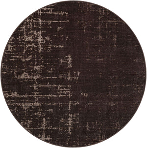 Charcoal 5' 3 x 5' 3 Valencia Round Area Rug Modern Abstract Durable Carpet for Living Room, Dining, Office, Bedrooms, Dorm Rooms for Sale at Rug Engine