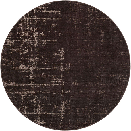Charcoal 5' 3 x 5' 3 Valencia Round Area Rug Modern Abstract Durable Carpet for Living Room, Dining, Office, Bedrooms, Dorm Rooms for Sale at Rug Engine