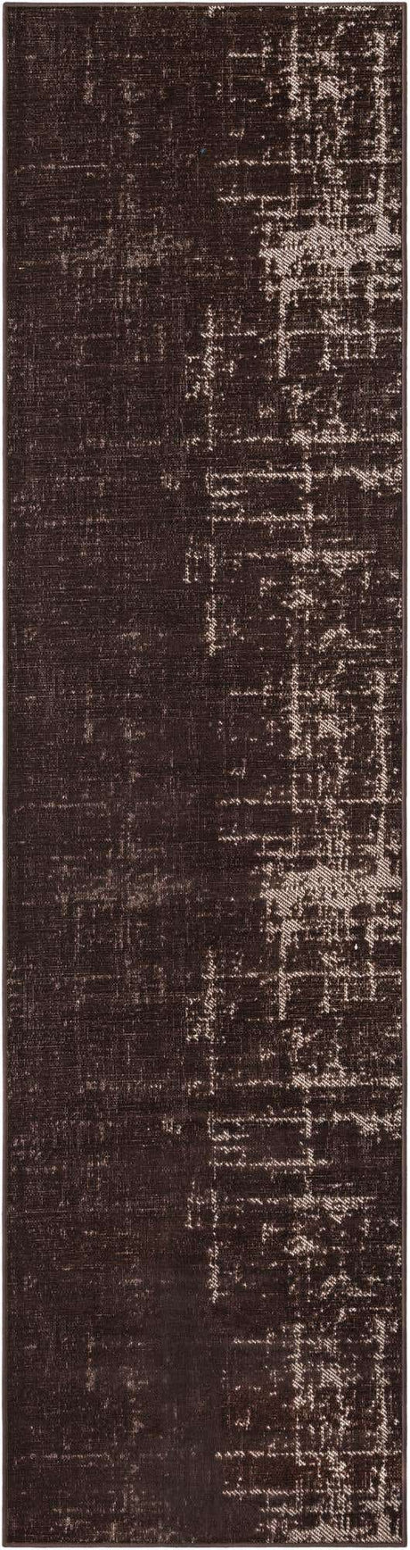 Charcoal 2' 7 x 10' Valencia Runner Area Rug Modern Abstract Durable Carpet for Living Room, Dining, Office, Bedrooms, Dorm Rooms for Sale at Rug Engine