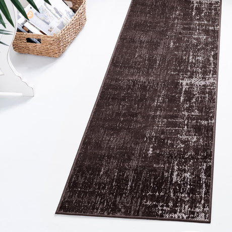 Charcoal 2' x 6' 1 Valencia Runner Area Rug Modern Abstract Durable Carpet for Living Room, Dining, Office, Bedrooms, Dorm Rooms for Sale at Rug Engine