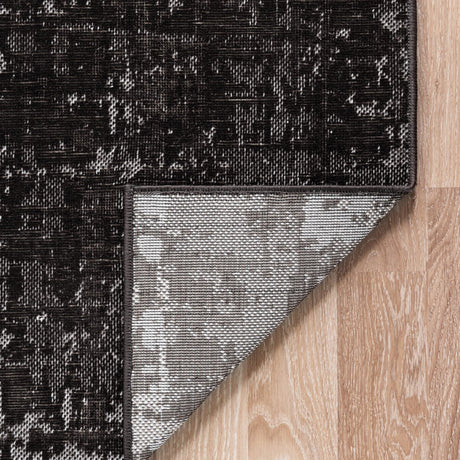 Charcoal 2' 7 x 10' Valencia Runner Area Rug Modern Abstract Durable Carpet for Living Room, Dining, Office, Bedrooms, Dorm Rooms for Sale at Rug Engine