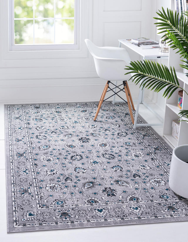 Gray 5' 3 x 8' Aarhus Rectangle Area Rug 100% Polypropylene With Jute Foundation Living Room Bedroom Carpet for Sale at Rug Engine