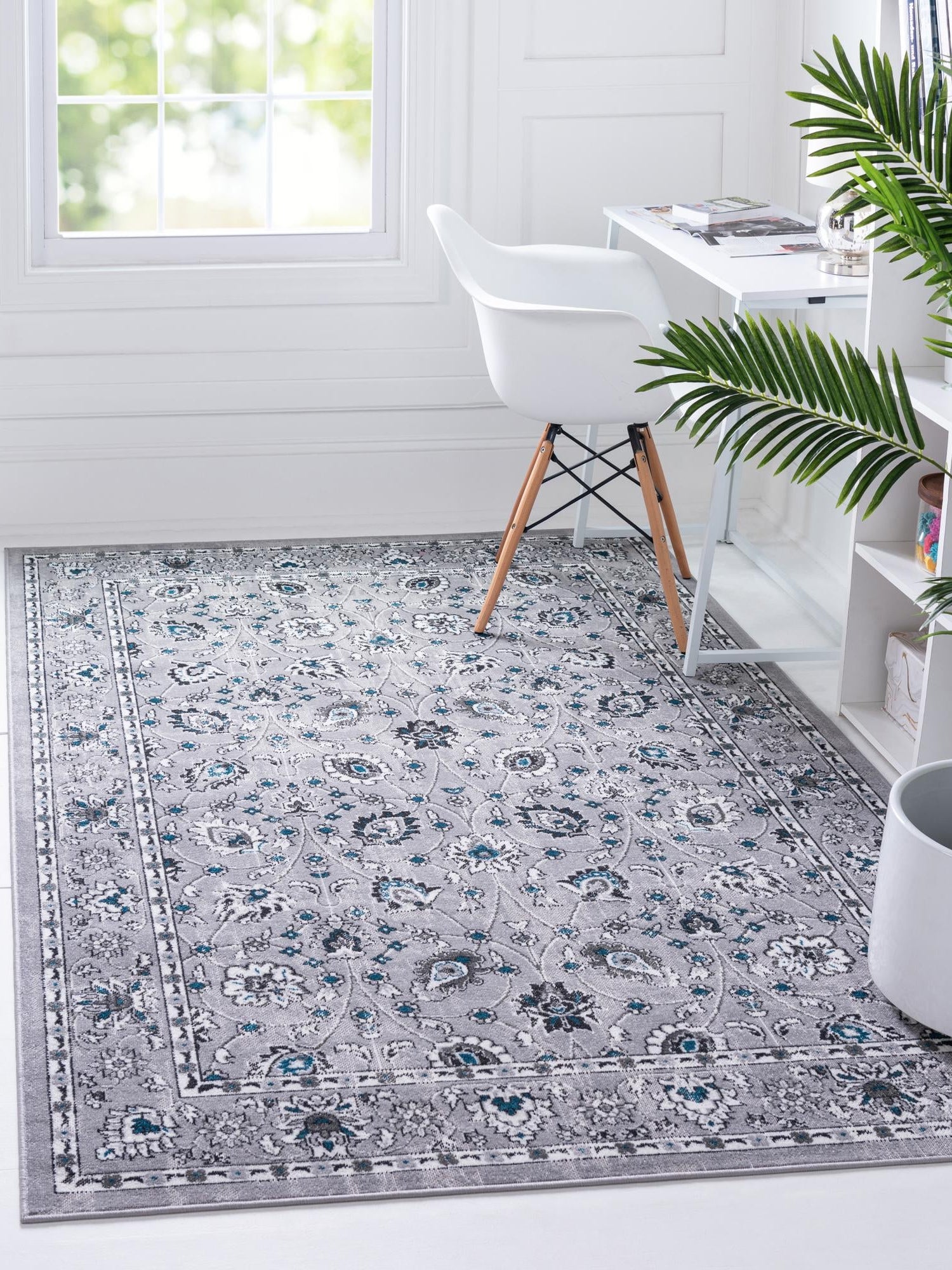 Gray 6' 1 x 9' Aarhus Rectangle Area Rug 100% Polypropylene With Jute Foundation Living Room Bedroom Carpet for Sale at Rug Engine