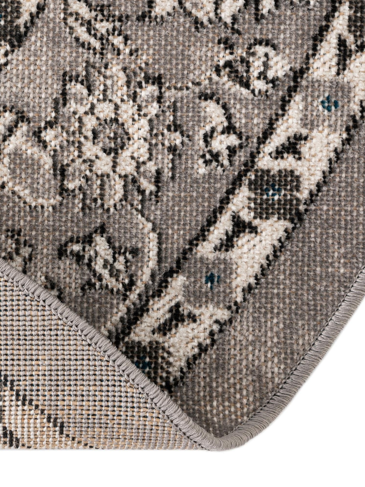 Gray 7' 10 x 7' 10 Aarhus Round Area Rug 100% Polypropylene With Jute Foundation Living Room Bedroom Carpet for Sale at Rug Engine