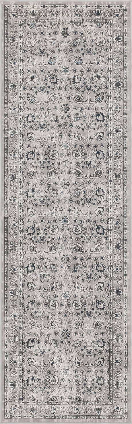 Gray 2' 7 x 10' Aarhus Runner Area Rug 100% Polypropylene With Jute Foundation Living Room Bedroom Carpet for Sale at Rug Engine