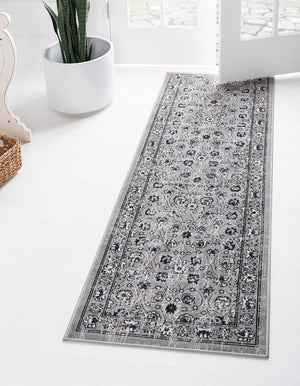 Gray 2' x 6' 1 Aarhus Runner Area Rug 100% Polypropylene With Jute Foundation Living Room Bedroom Carpet for Sale at Rug Engine