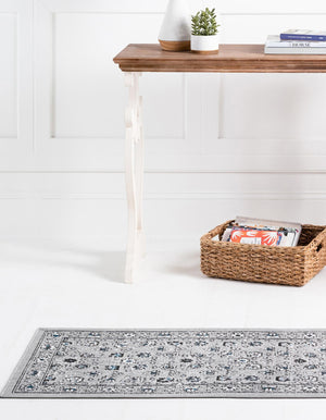 Gray 2' 7 x 10' Aarhus Runner Area Rug 100% Polypropylene With Jute Foundation Living Room Bedroom Carpet for Sale at Rug Engine