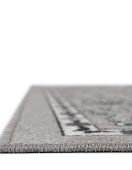 Gray 2' 7 x 10' Aarhus Runner Area Rug 100% Polypropylene With Jute Foundation Living Room Bedroom Carpet for Sale at Rug Engine