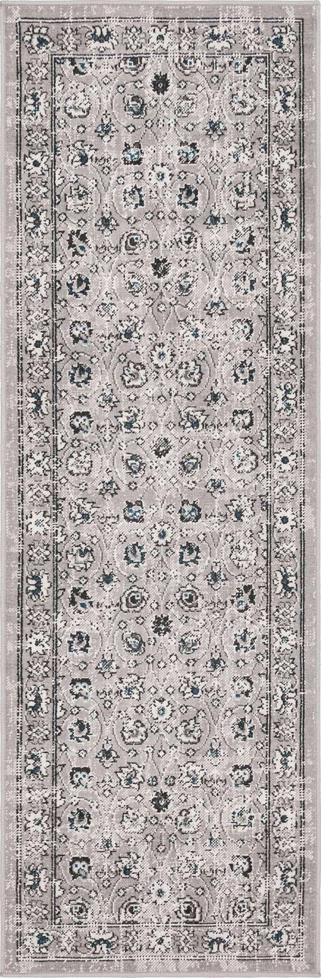 Gray 2' x 6' 1 Aarhus Runner Area Rug 100% Polypropylene With Jute Foundation Living Room Bedroom Carpet for Sale at Rug Engine