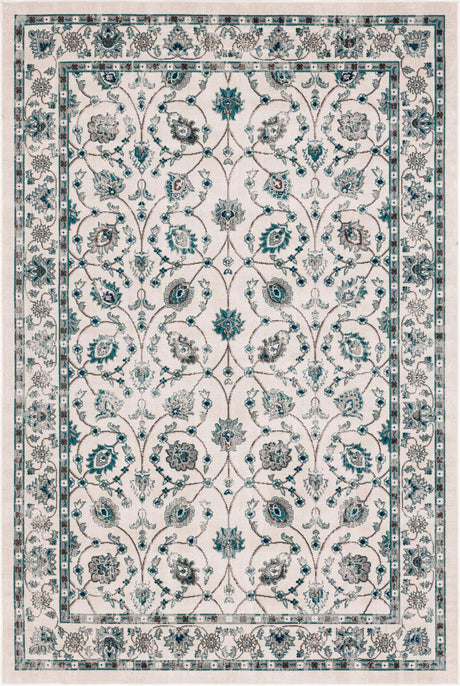 Ivory 6' 1 x 9' Aarhus Rectangle Area Rug 100% Polypropylene With Jute Foundation Living Room Bedroom Carpet for Sale at Rug Engine