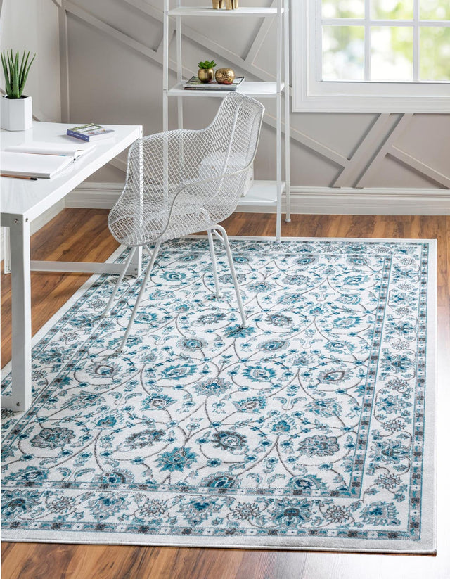 Ivory 6' 1 x 9' Aarhus Rectangle Area Rug 100% Polypropylene With Jute Foundation Living Room Bedroom Carpet for Sale at Rug Engine