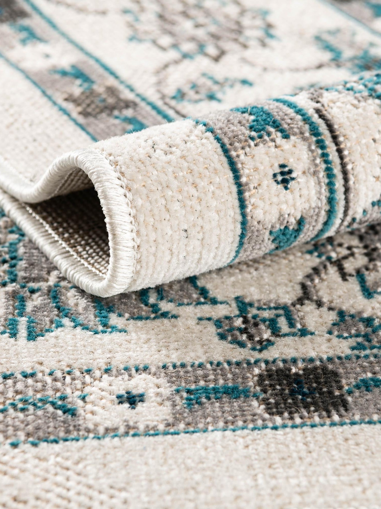 Ivory 3' 3 x 5' 3 Aarhus Rectangle Area Rug 100% Polypropylene With Jute Foundation Living Room Bedroom Carpet for Sale at Rug Engine