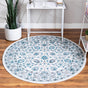 Ivory 5' 3 x 5' 3 Aarhus Round Area Rug 100% Polypropylene With Jute Foundation Living Room Bedroom Carpet for Sale at Rug Engine