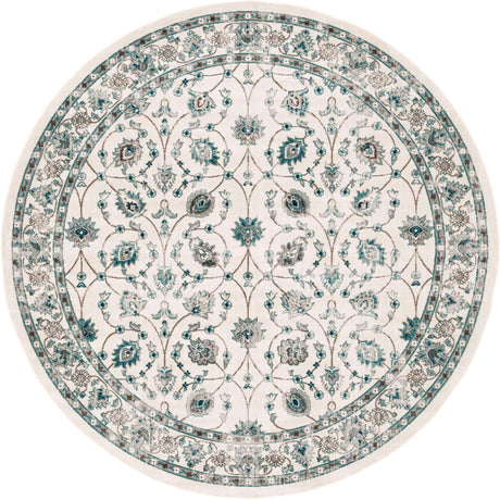 Ivory 7' 10 x 7' 10 Aarhus Round Area Rug 100% Polypropylene With Jute Foundation Living Room Bedroom Carpet for Sale at Rug Engine