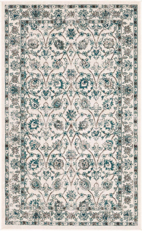 Ivory 3' 3 x 5' 3 Aarhus Rectangle Area Rug 100% Polypropylene With Jute Foundation Living Room Bedroom Carpet for Sale at Rug Engine