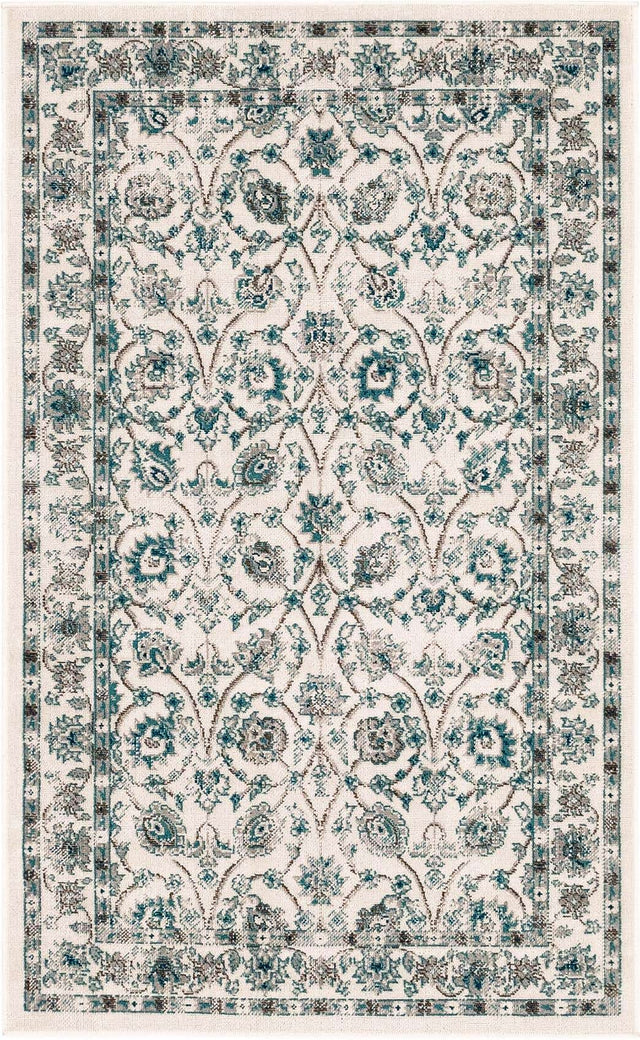 Ivory 3' 3 x 5' 3 Aarhus Rectangle Area Rug 100% Polypropylene With Jute Foundation Living Room Bedroom Carpet for Sale at Rug Engine
