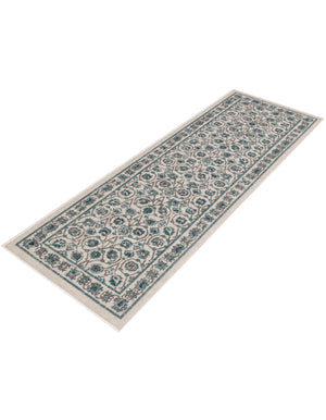 Ivory 2' x 6' 1 Aarhus Runner Area Rug 100% Polypropylene With Jute Foundation Living Room Bedroom Carpet for Sale at Rug Engine