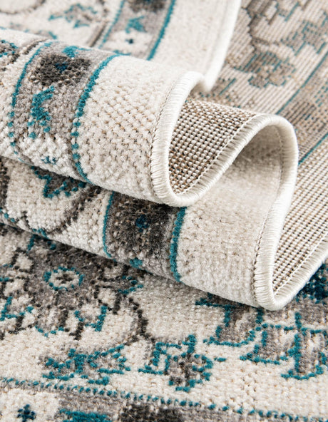 Ivory 2' x 6' 1 Aarhus Runner Area Rug 100% Polypropylene With Jute Foundation Living Room Bedroom Carpet for Sale at Rug Engine