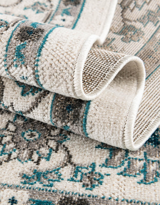 Ivory 2' x 6' 1 Aarhus Runner Area Rug 100% Polypropylene With Jute Foundation Living Room Bedroom Carpet for Sale at Rug Engine