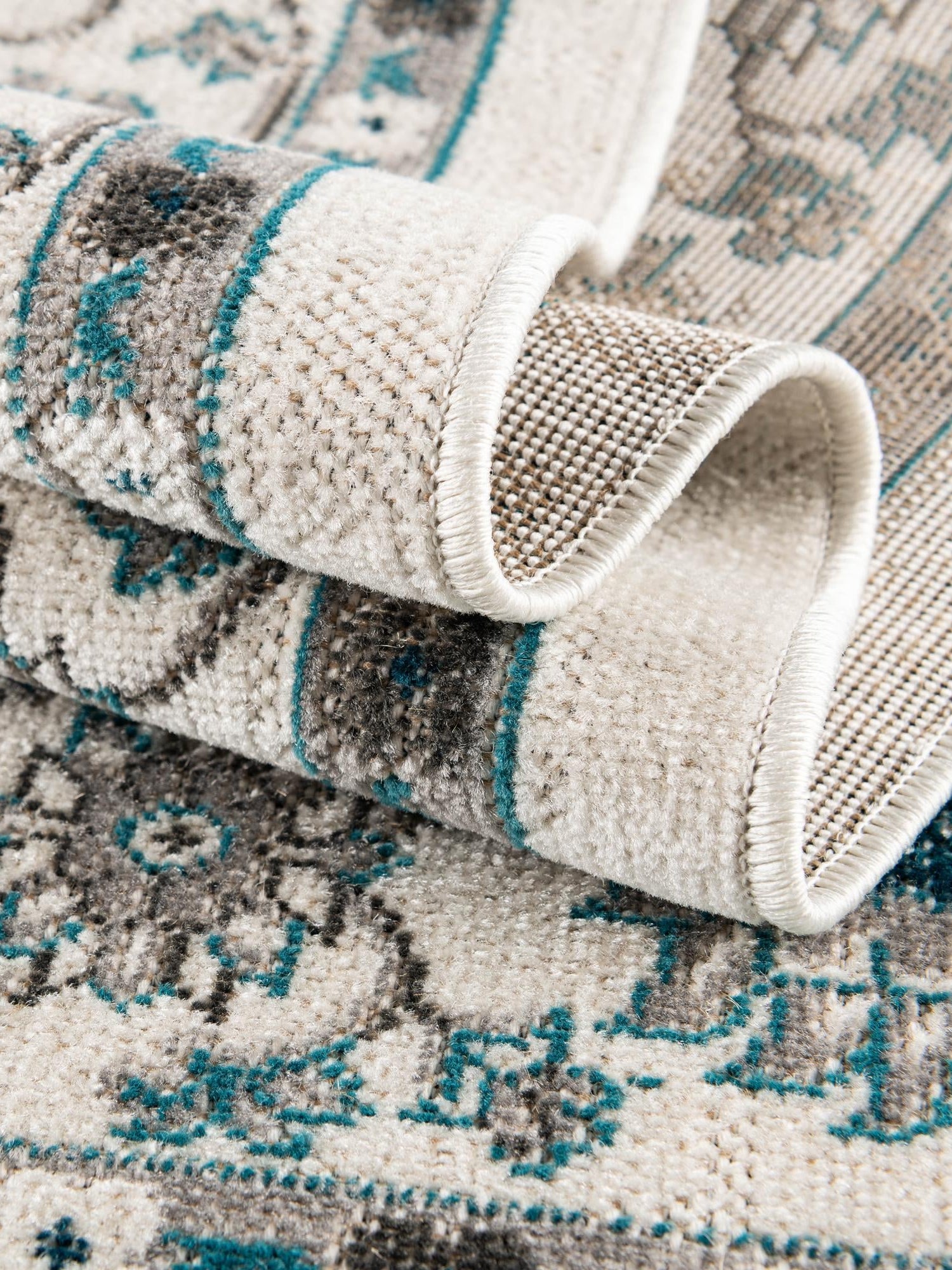 Ivory 2' 7 x 10' Aarhus Runner Area Rug 100% Polypropylene With Jute Foundation Living Room Bedroom Carpet for Sale at Rug Engine