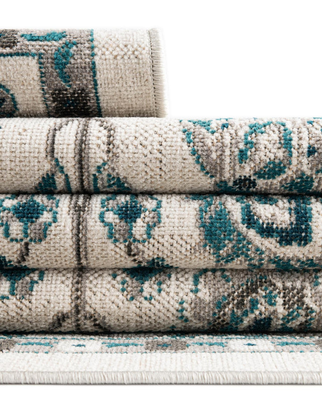 Ivory 2' x 6' 1 Aarhus Runner Area Rug 100% Polypropylene With Jute Foundation Living Room Bedroom Carpet for Sale at Rug Engine