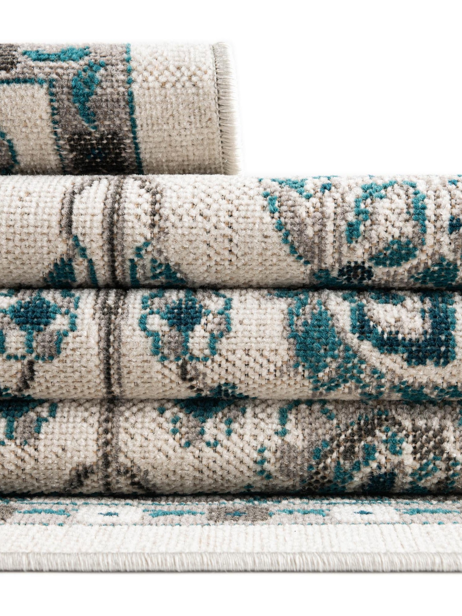 Ivory 2' 7 x 10' Aarhus Runner Area Rug 100% Polypropylene With Jute Foundation Living Room Bedroom Carpet for Sale at Rug Engine