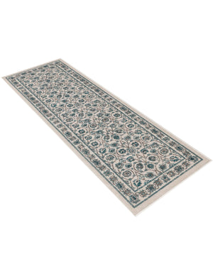 Ivory 2' x 6' 1 Aarhus Runner Area Rug 100% Polypropylene With Jute Foundation Living Room Bedroom Carpet for Sale at Rug Engine